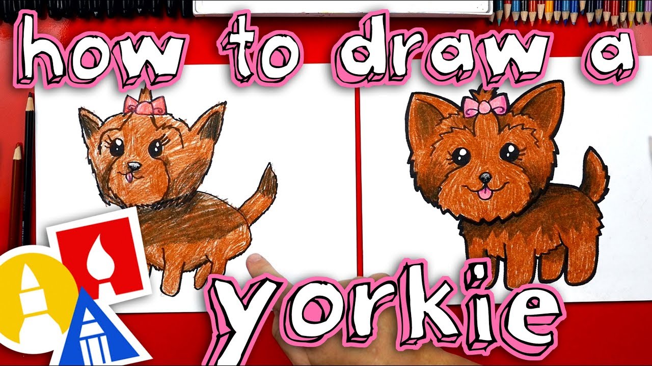 Yorkie Cartoon Drawing at PaintingValley.com | Explore collection of