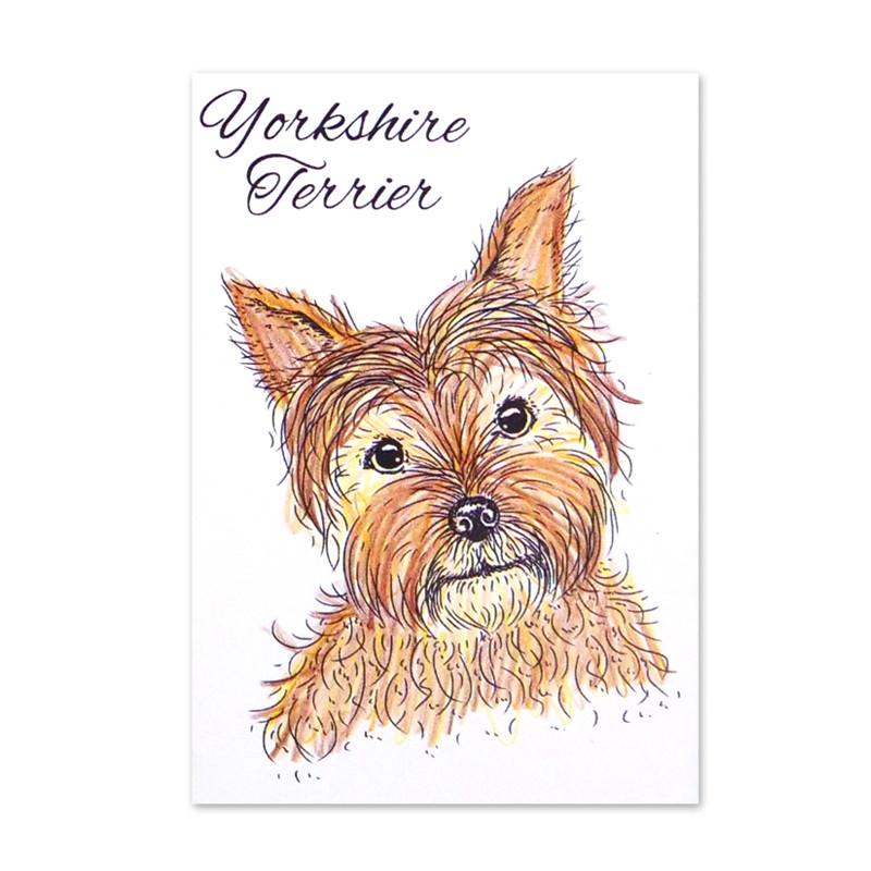 800x800 For The Love Of Stamps - Yorkie Dog Drawing