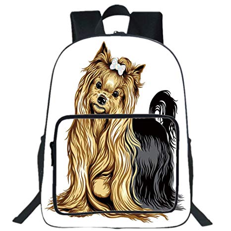 466x466 iprint large casual backpack,yorkie,realistic - Yorkie Drawing