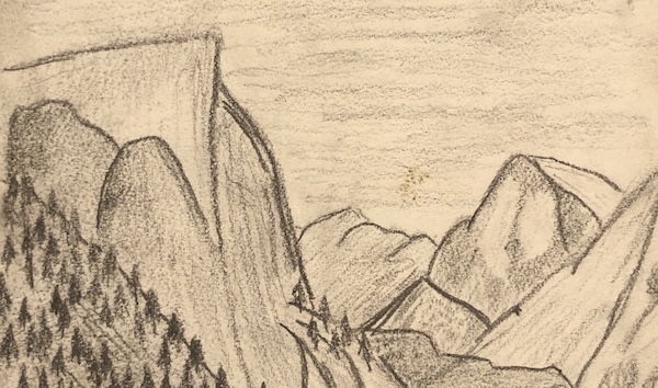 600x354 yosemite drawings from years ago discovered! - Yosemite Drawing