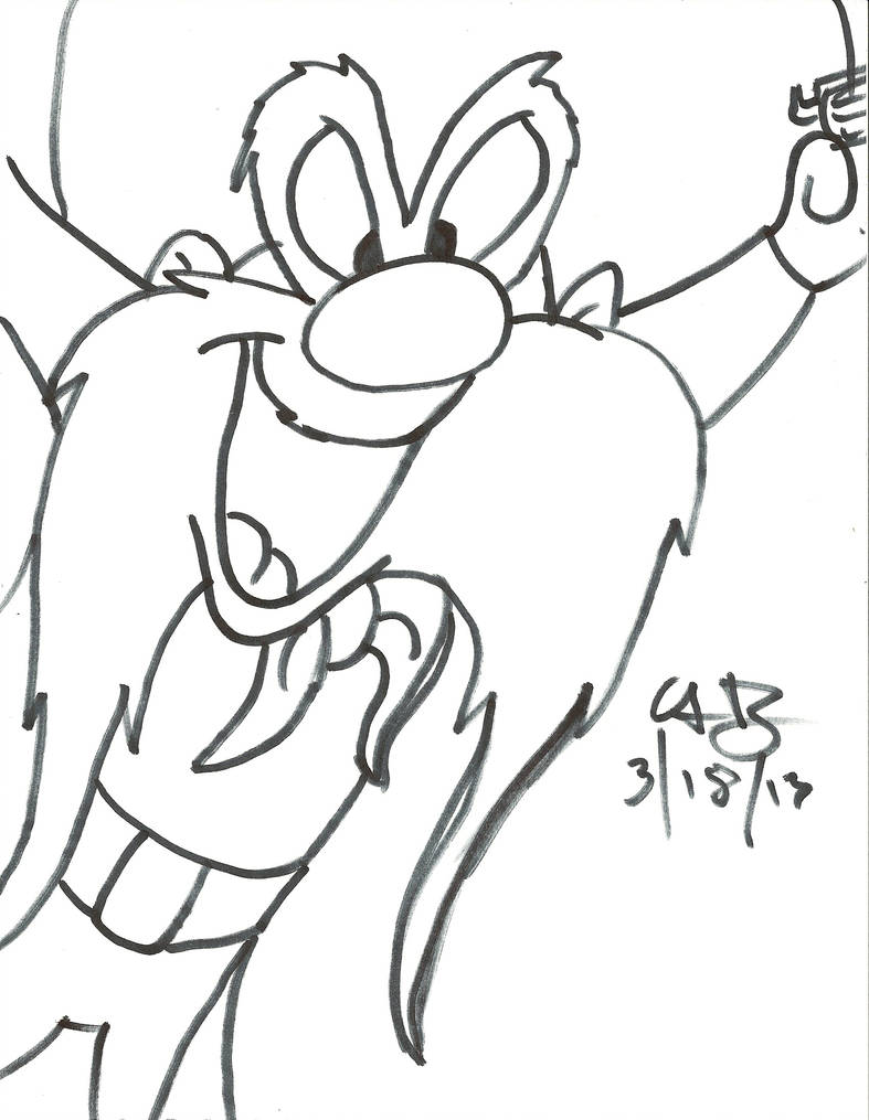 787x1015 drawing yosemite sam - Yosemite Sam Drawing