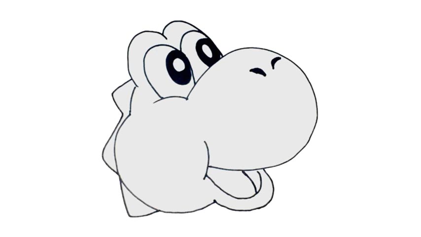 854x480 how to draw yoshi - Yoshi Drawing