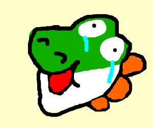300x250 crying yoshi drawing - Yoshi Drawing
