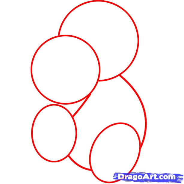 614x614 how to draw baby yoshi, step - Yoshi Drawing Step By Step