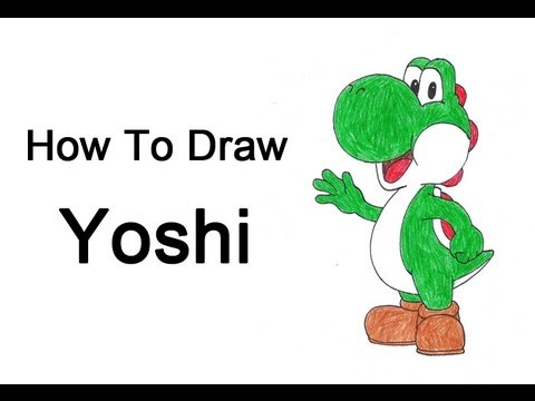 480x360 how to draw yoshi - Yoshi Drawing Step By Step