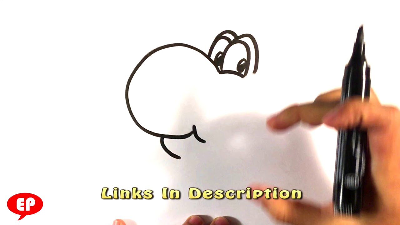 1280x720 how to draw yoshi - Yoshi Drawing Step By Step