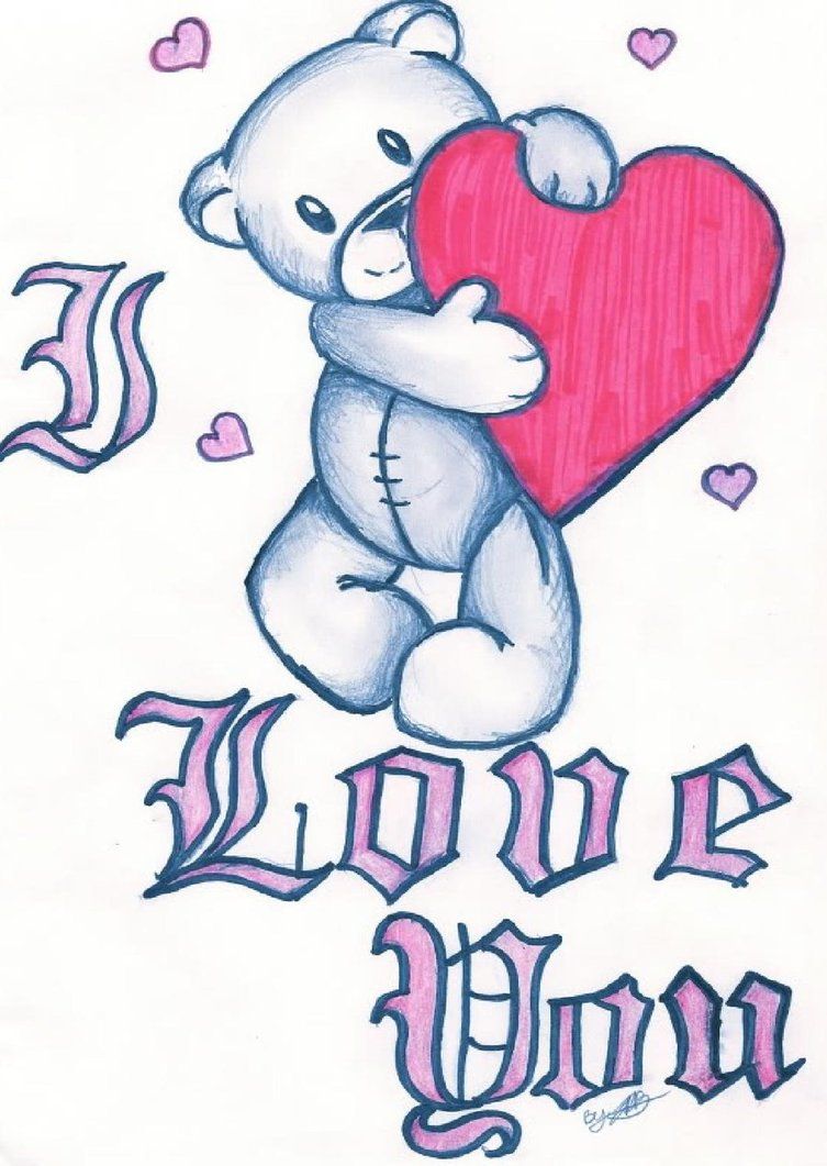 753x1061 I Love You Clip Art Love You - You Drawing