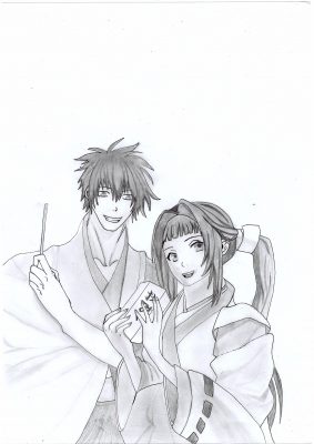 283x400 manga tutorial young couple - Young Couple Drawing