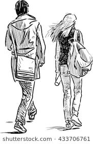 182x280 sketch of the young couple doodles in couple drawings - Young Couple Drawing