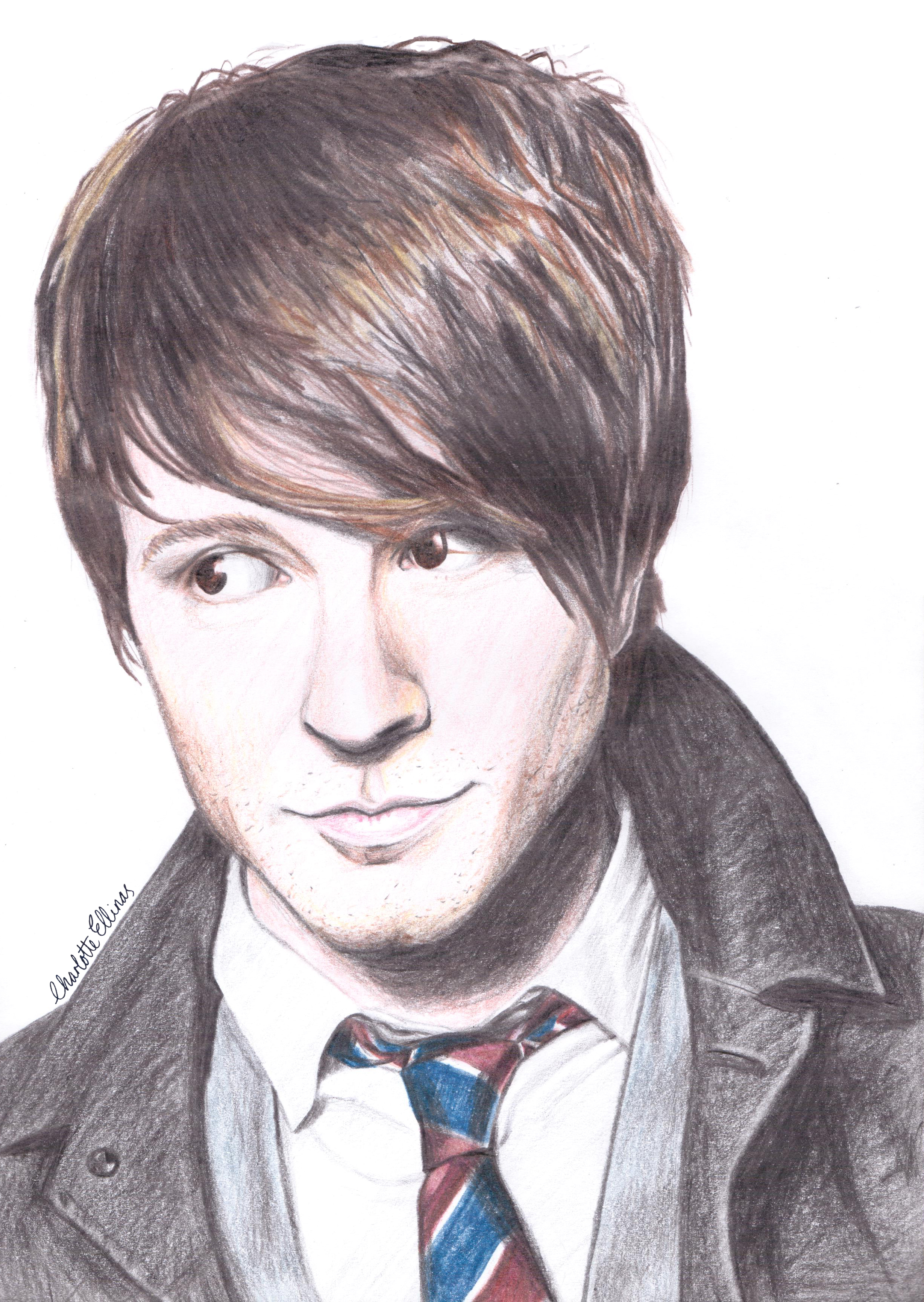 2457x3462 owl city adam young coloured pencil drawing - Young Drawing