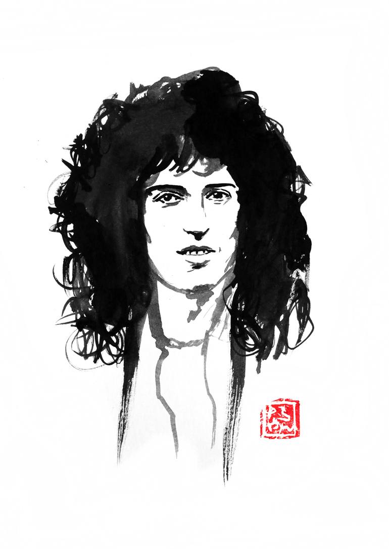 770x1085 brian may young drawing - Young Drawing