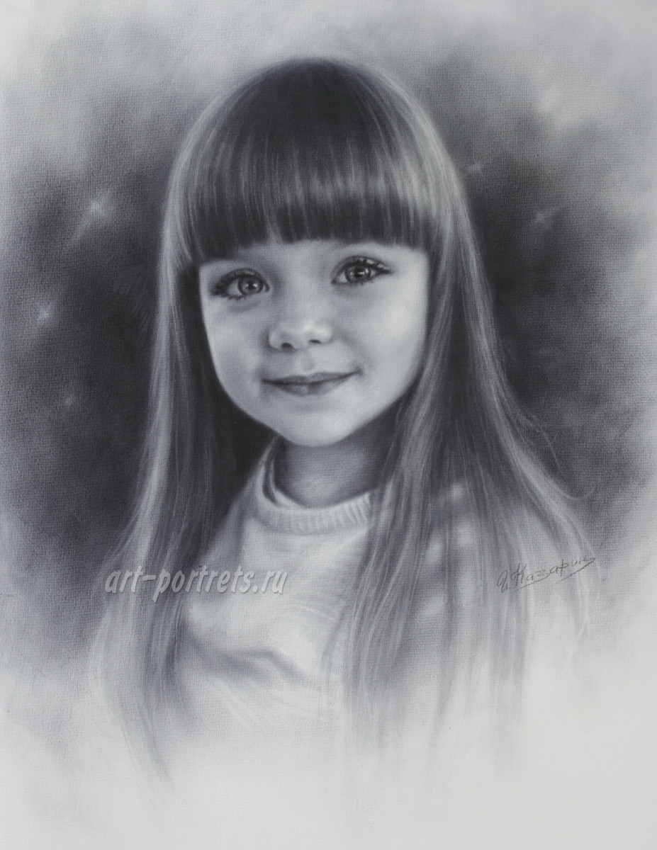 927x1200 Portrait Of Child Pictures Of Children Drawing - Young Girl Drawing