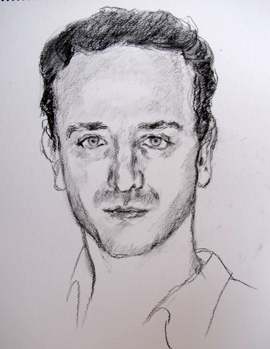 930x1200 Portrait Of Young Man Drawing - Young Man Drawing