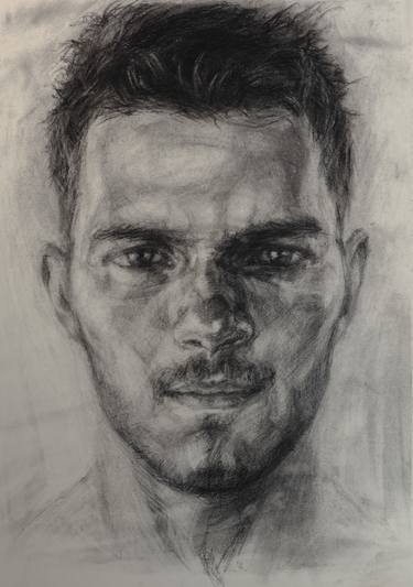 375x533 Young Man Portrait Drawing - Young Man Drawing