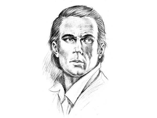 600x450 Drawing Head Of A Young Man Reproduction Pencils - Young Man Drawing