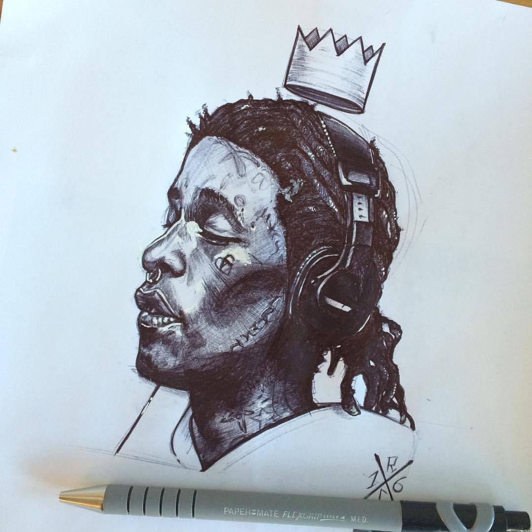 1080x1080  - Young Thug Drawing