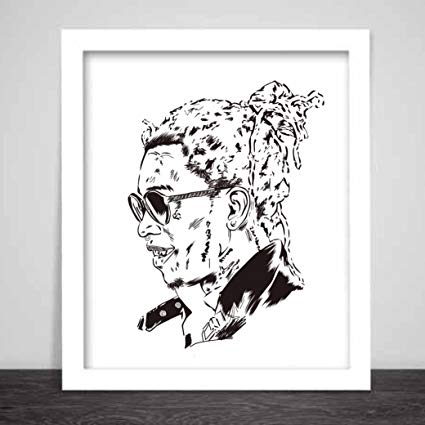425x425 young thug art poster slime season thugger - Young Thug Drawing