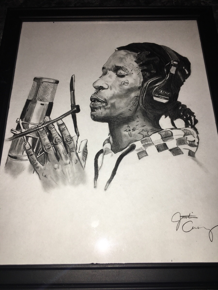 900x1200 young thug pencil drawing - Young Thug Drawing