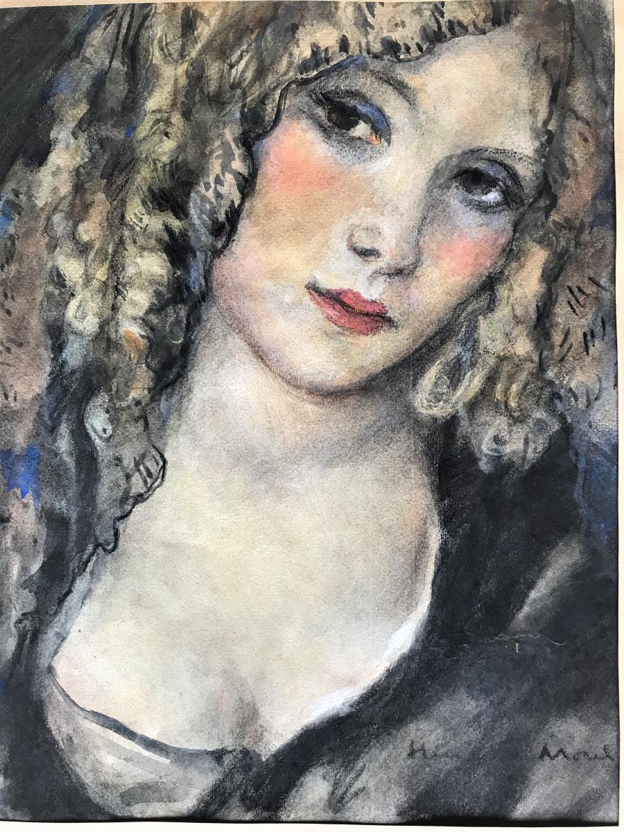 900x1200 Portrait Of Young Woman, Drawing - Young Woman Drawing