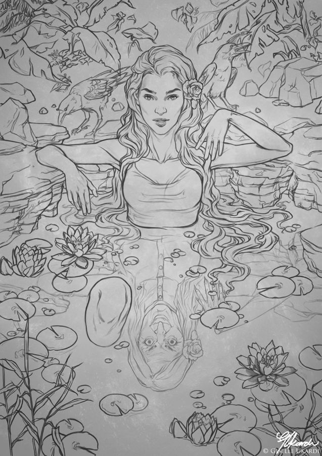 637x900 sketch fountain of youth - Youth Drawing