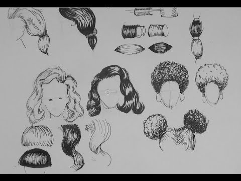 480x360 Pen And Ink Drawing Tutorials How To Draw Light And Dark Hair - Youtube Drawing Tutorials