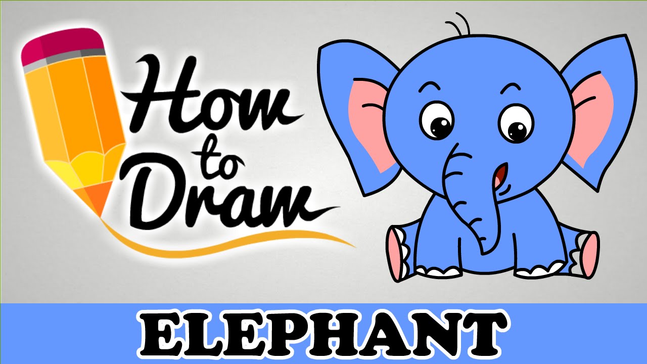 1280x720 How To Draw A Elephant - Youtube Elephant Drawing