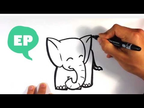 480x360 How To Draw A Cute Elephant - Youtube Elephant Drawing