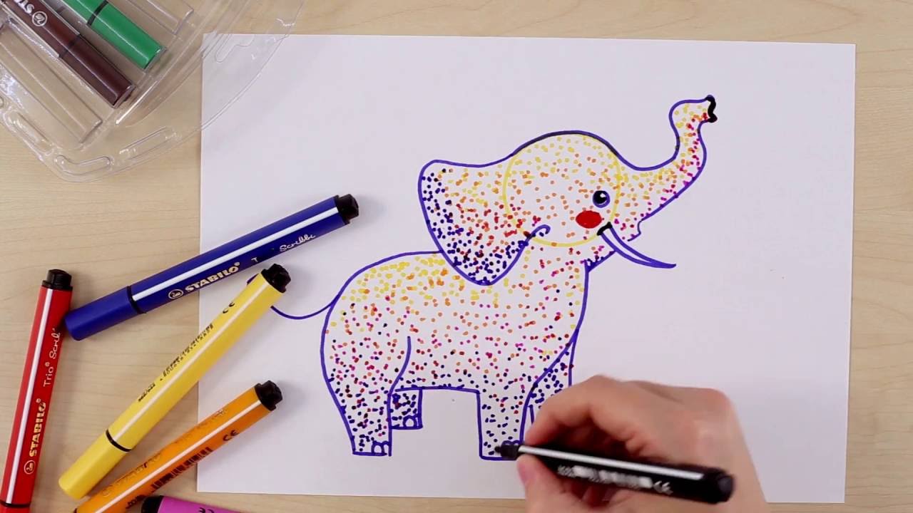 1280x720 How To Draw An Elephant - Youtube Elephant Drawing