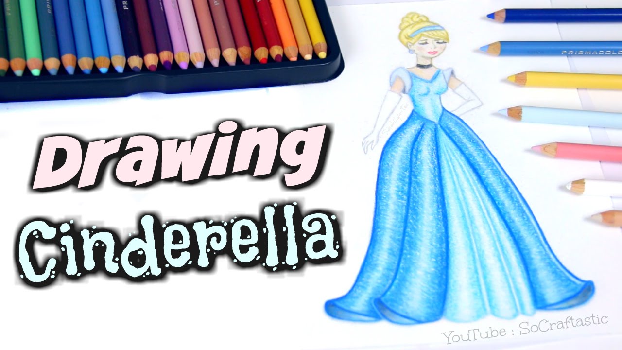 1280x720 How To Draw Cinderella Disney Princess Drawing - Youtube Pencil Drawing