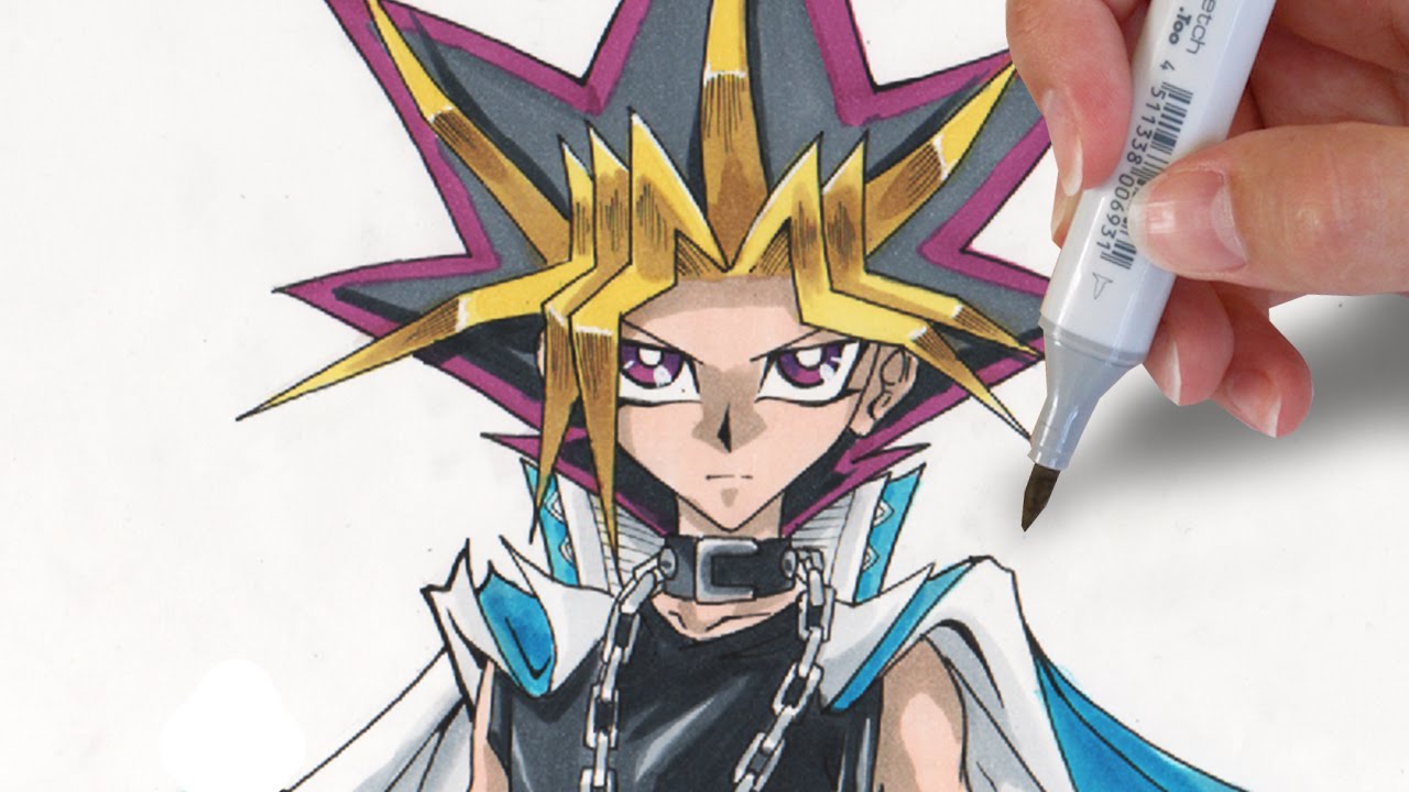 1280x720 How To Draw Yami Yugi - Yu Gi Oh Drawing
