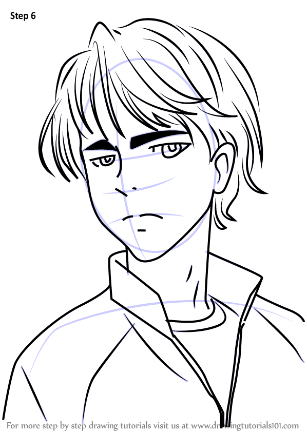 598x844 Learn How To Draw Seung Gil Lee From Yuri!!! On Ice - Yuri On Ice Drawing