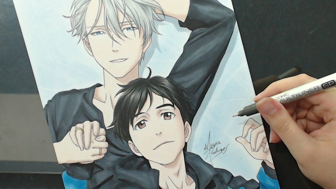 1280x720 Speed Drawing - Yuri On Ice Drawing