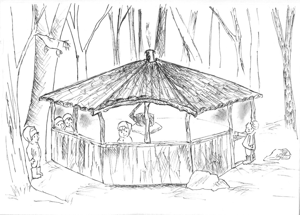 1024x735 yurt westbrook nature school - Yurt Drawing
