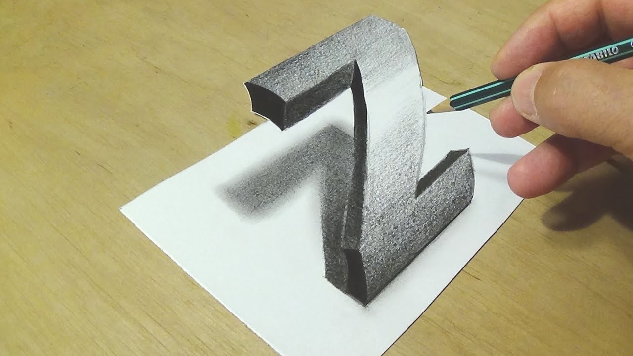 1280x720 Drawing Letter - Z Drawing