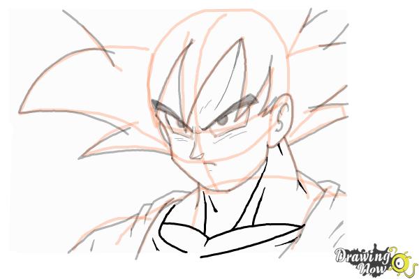 600x400 How To Draw Goku - Z Drawing