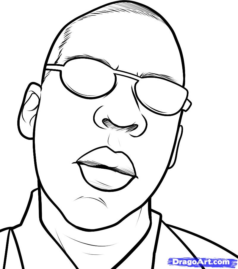 800x906 how to draw jay z, jay z, step - Z Drawing