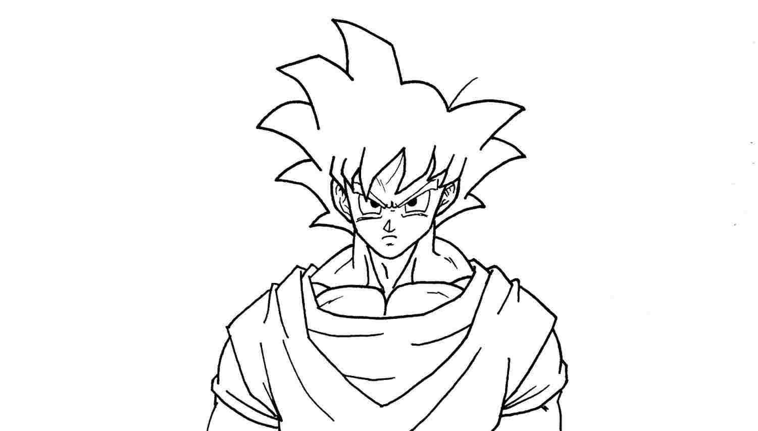 1501x853 goku from dragonball z drawing factoryrhdrawingfactorycom ssj - Z Drawing