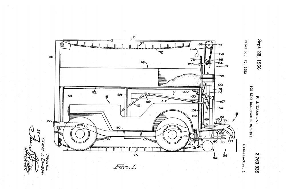 1001x663 The Partnership On Twitter Figure Skaters, Hockey Players - Zamboni Drawing