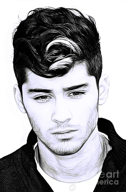 526x800 Zayn Malik Art Print - Zayn Malik Drawing