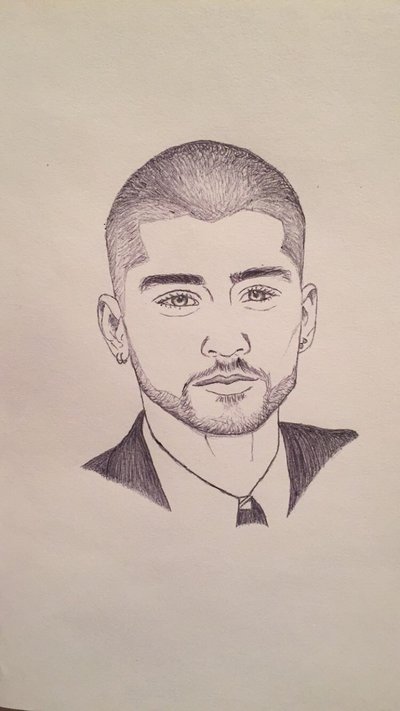 400x711 Zayn Malik Best Drawing Drawing Skill - Zayn Malik Drawing
