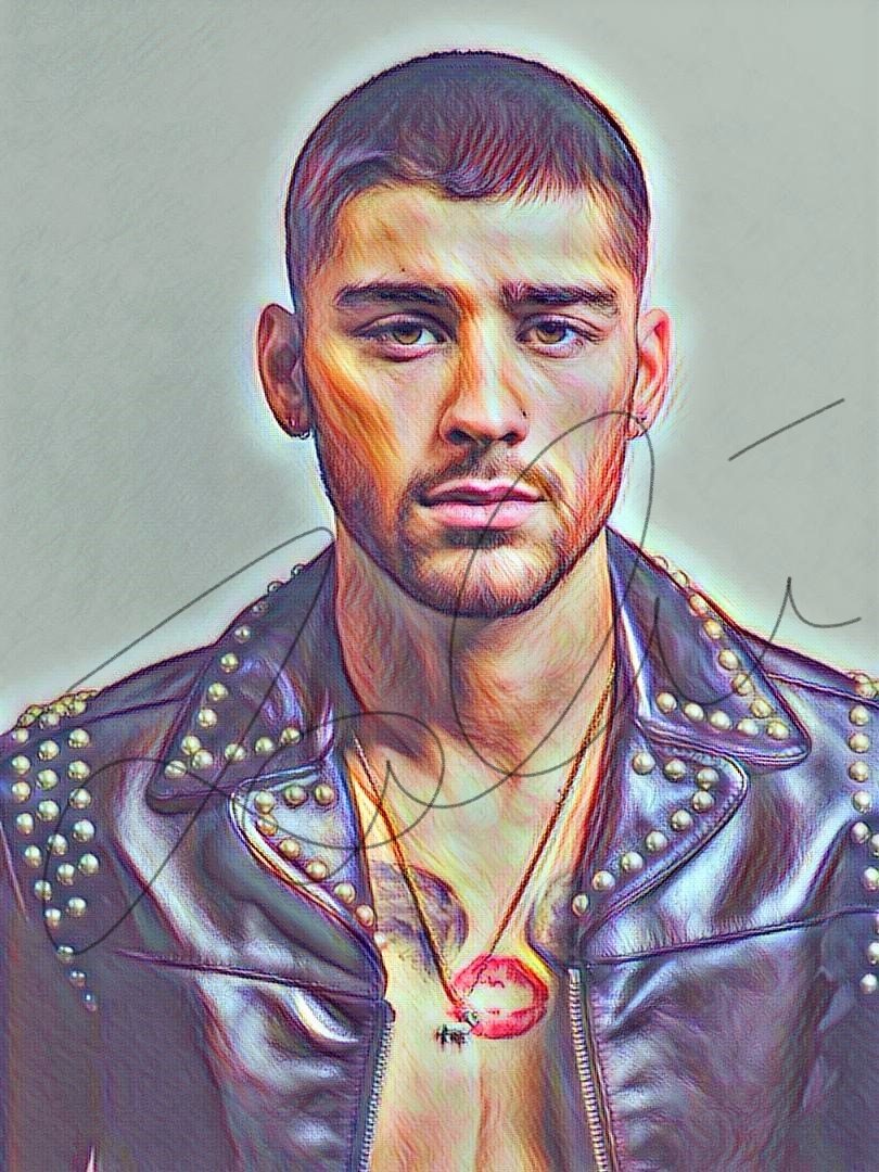 810x1080 Zayn Malik Drawing Print - Zayn Malik Drawing