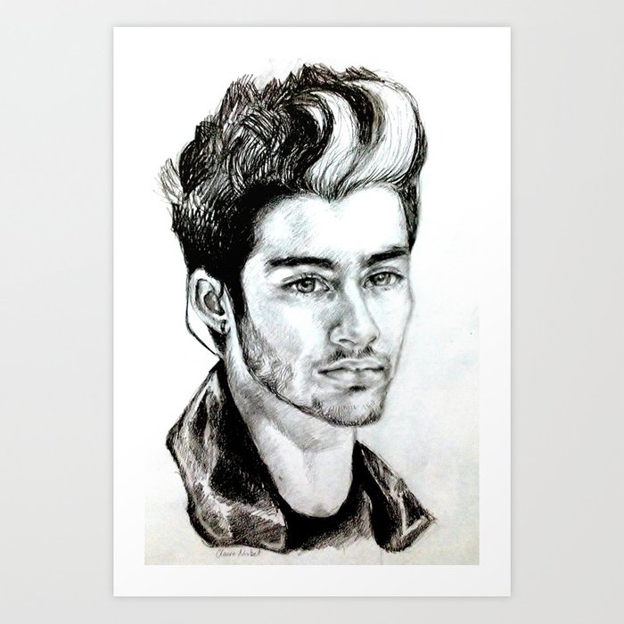 700x700 Zayn Malik Drawing Art Print - Zayn Malik Drawing