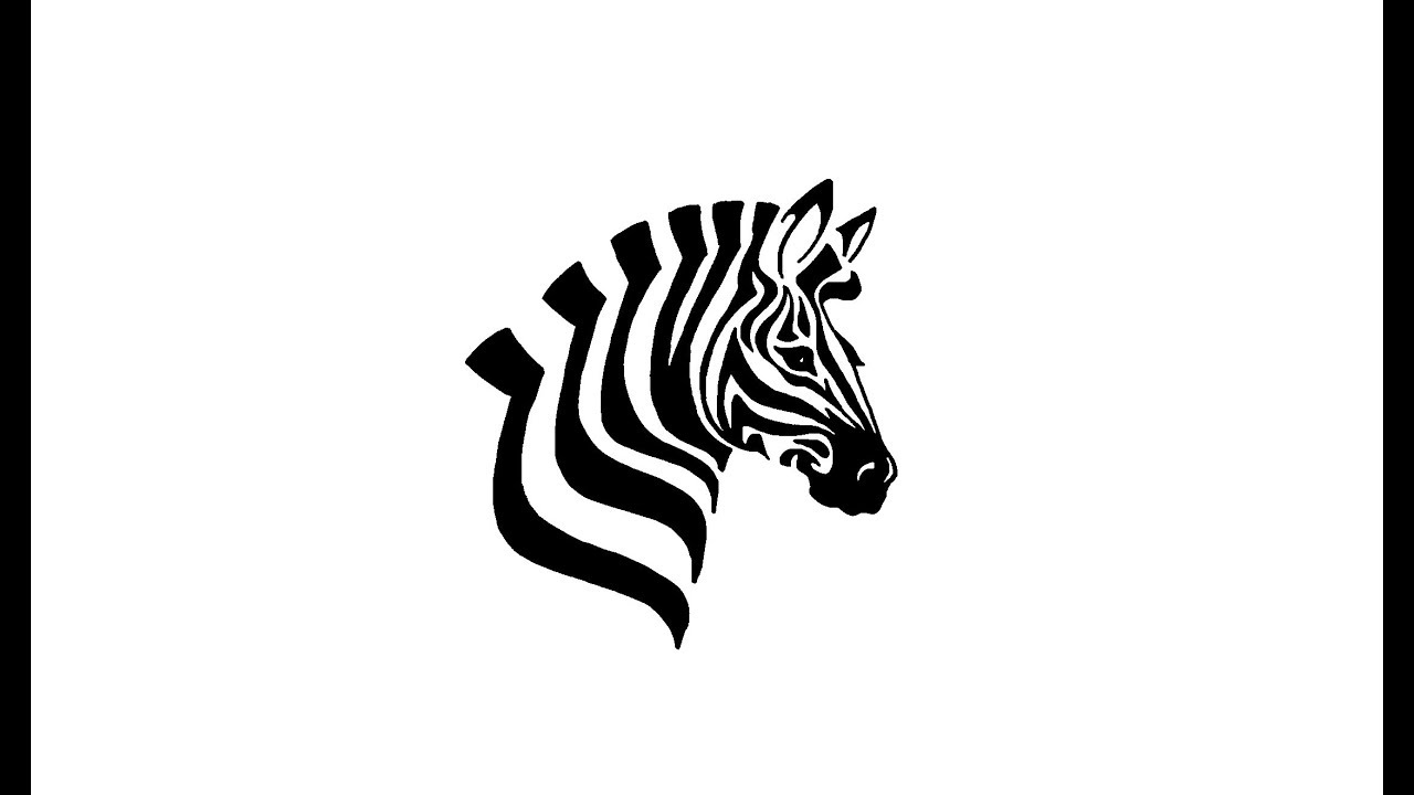 1280x720 How To Draw A Zebra Head - Zebra Drawing