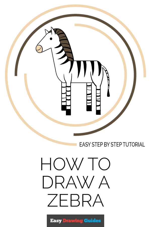 600x900 How To Draw A Zebra - Zebra Drawing Easy