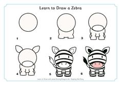 236x166 How To Draw A Zebra Step - Zebra Drawing Easy