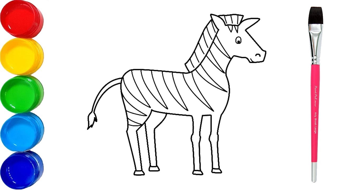 Zebra Drawing For Kid at PaintingValley.com | Explore collection of ...