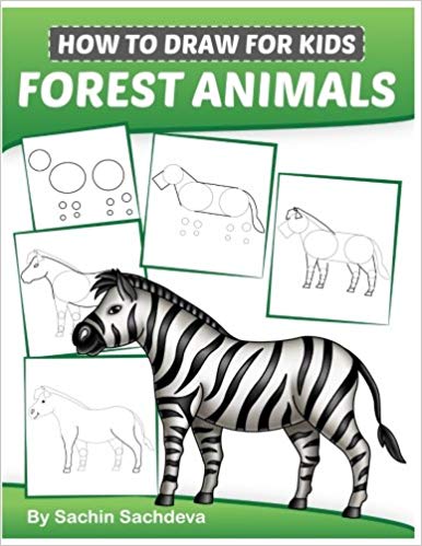 386x499 How To Draw For Kids Forest Animals - Zebra Drawing For Kid