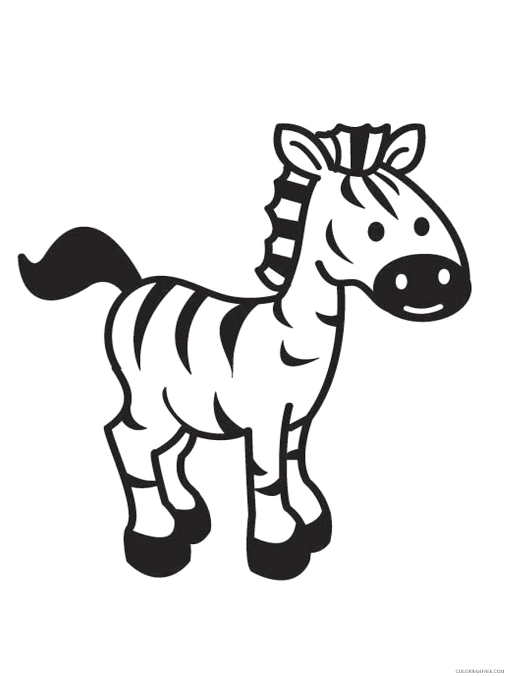 1024x1365 Unsurpassed Zebra Coloring - Zebra Drawing For Kid