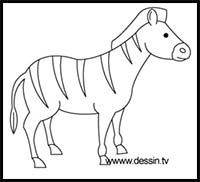 200x182 How To Draw Cartoon Zebras Realistic Zebras Drawing Tutorials - Zebra Drawing Step By Step