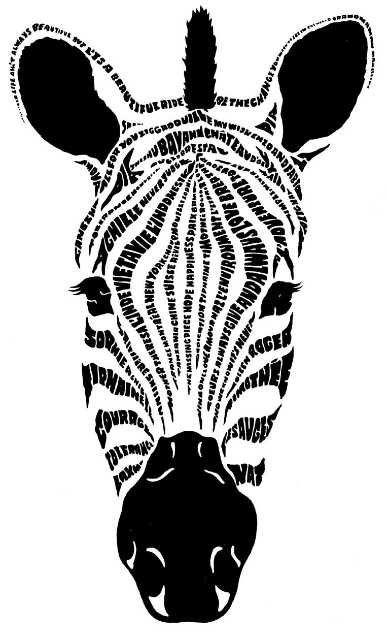 765x1254 Zebra Drawing Front Face For Free Download - Zebra Face Drawing